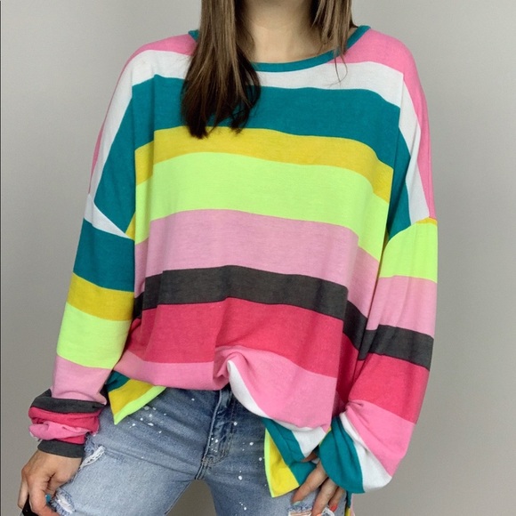 Tops - On The Horizon Striped Pullover